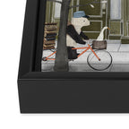 petite librairie Framed Canvas Print Gallery Image 3