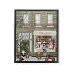 petite librairie Framed Canvas Print Gallery Image 6