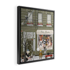 petite librairie Framed Canvas Print Gallery Image 2