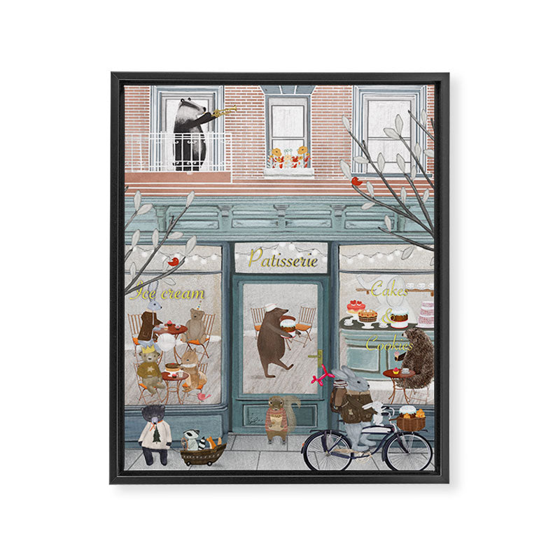 petite patisserie Framed Canvas Print Gallery Image 6