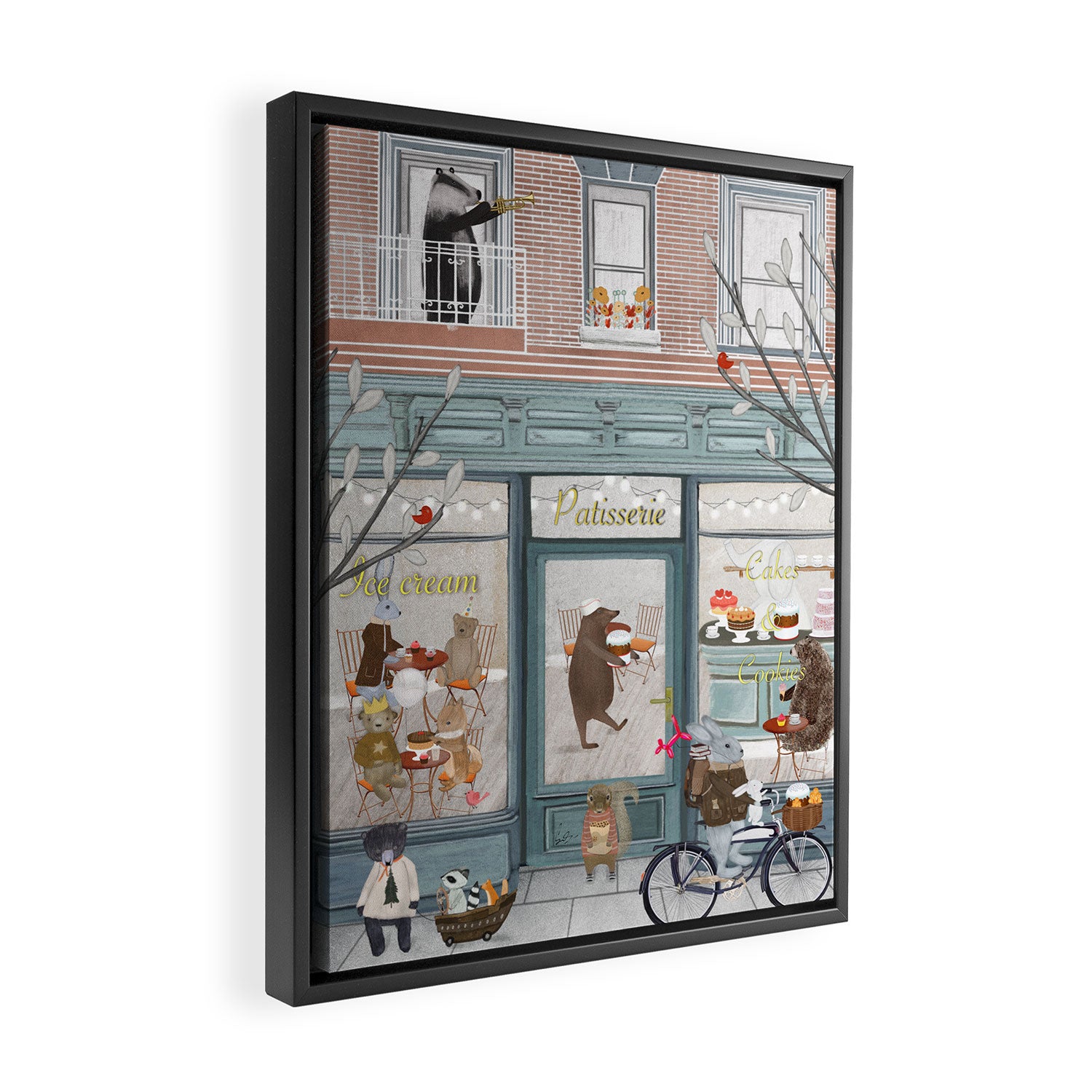 petite patisserie Framed Canvas Print Gallery Image 2