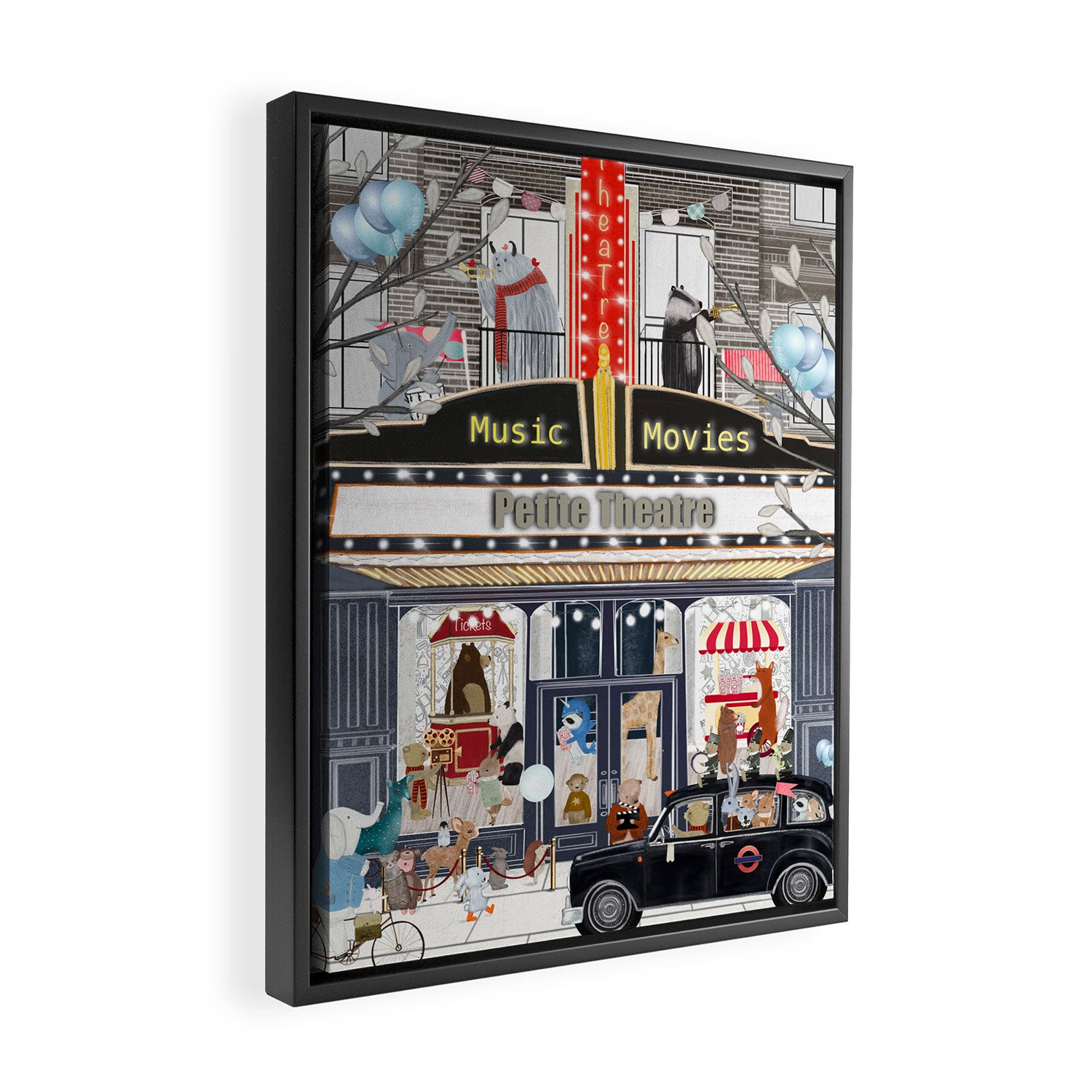 petite theatre Framed Canvas Print Gallery Image 2