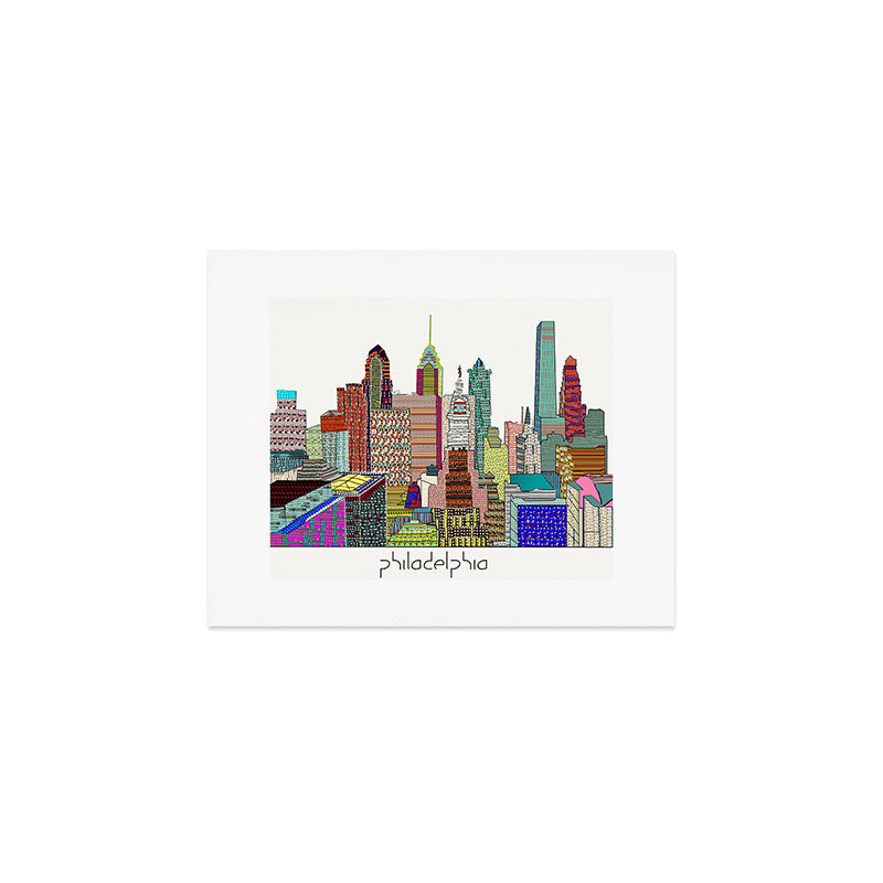 Philadelphia city sklyine Art Print Gallery Image 1