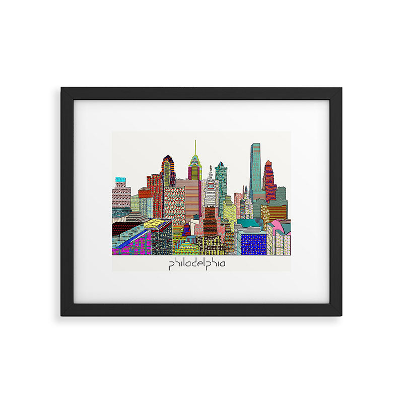 Philadelphia city sklyine Framed Art Print Gallery Image 5