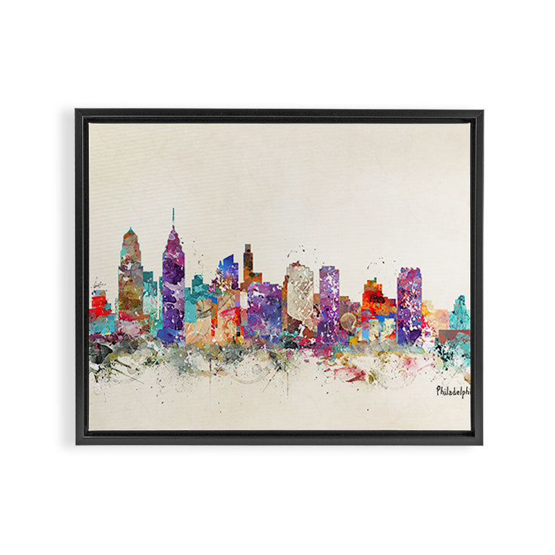philadelphia pennsylvania Framed Canvas Print Gallery Image 2