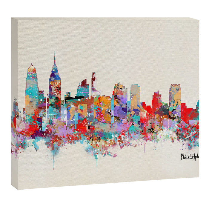 Philadelphia Pennsylvania skyline Canvas Print Gallery Image 1