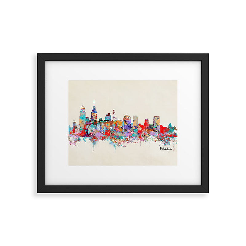 Philadelphia Pennsylvania skyline Framed Art Print Gallery Image 5