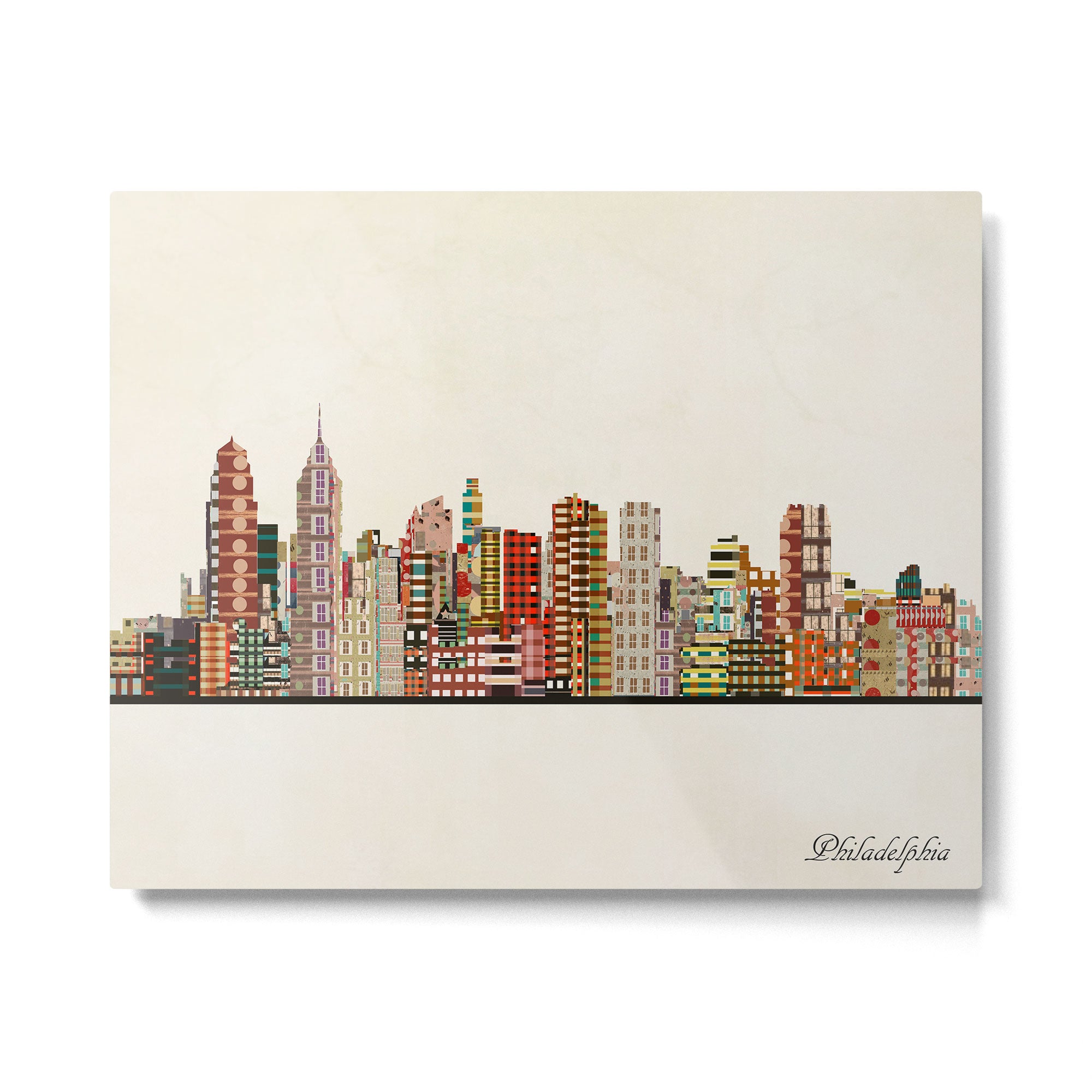 philadelphia skyline Metal Print Gallery Image 6