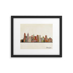 philadelphia skyline Framed Art Print Gallery Image 6
