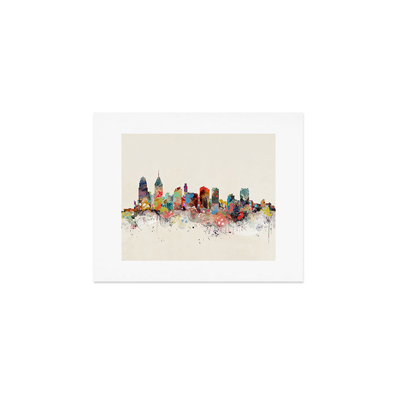 philadelphia skyline Art Print Gallery Image 1