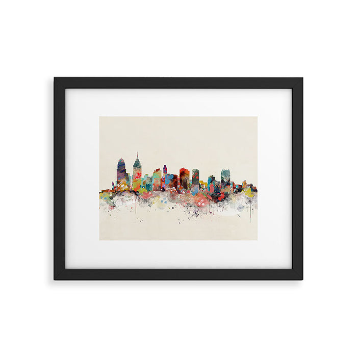 philadelphia skyline Framed Art Print Gallery Image 1