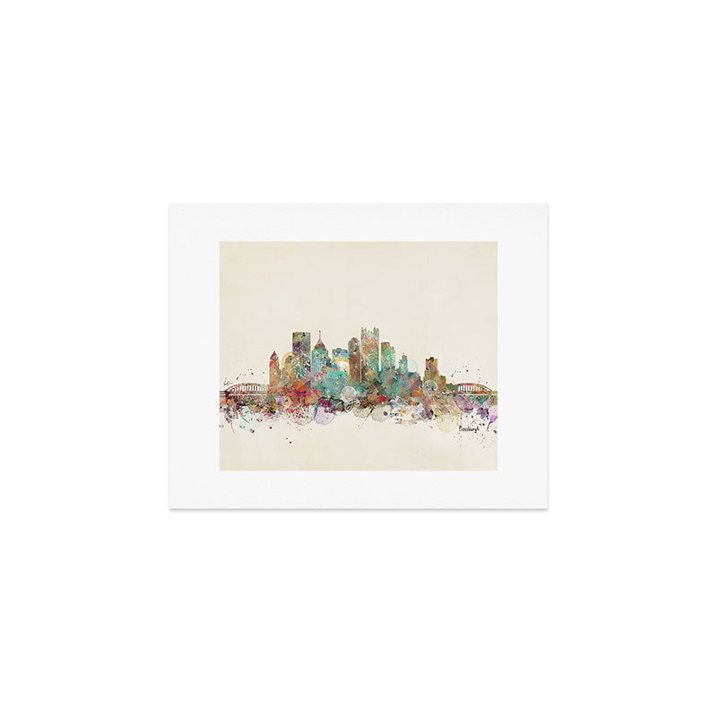 Pittsburgh Pennsylvania skyline Art Print Gallery Image 1