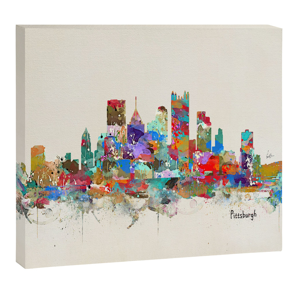 Pittsburgh Pennsylvania skyline Canvas Print Gallery Image 12