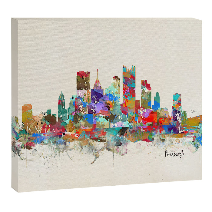 Pittsburgh Pennsylvania skyline Canvas Print Gallery Image 1