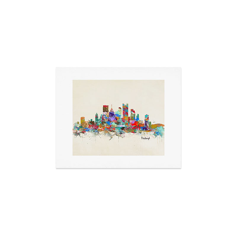 Pittsburgh Pennsylvania skyline Art Print Gallery Image 1