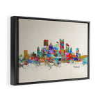 Pittsburgh Pennsylvania skyline Framed Canvas Print Gallery Image 6