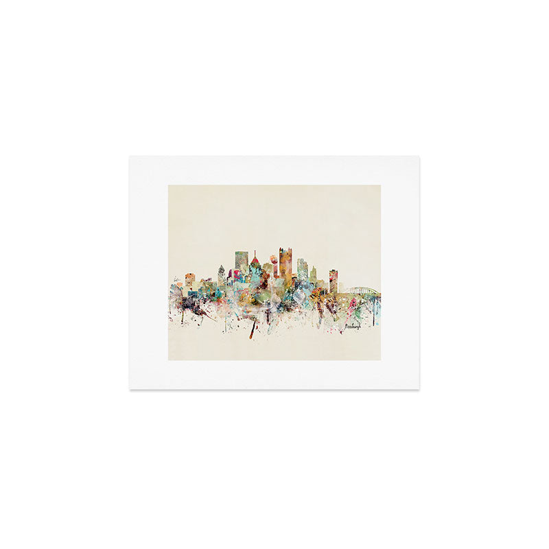 pittsburgh pennsylvania skyline Art Print Gallery Image 1