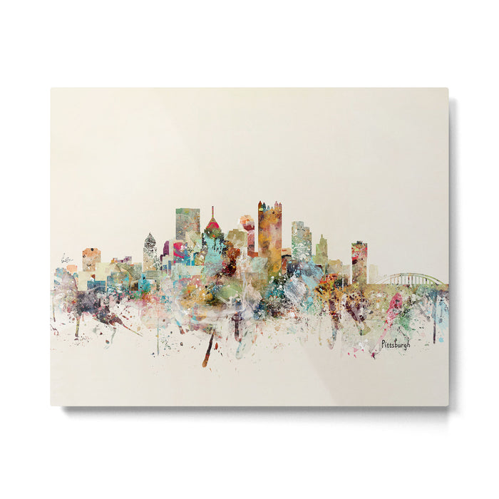 pittsburgh pennsylvania skyline Metal Print Gallery Image 1