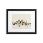 pittsburgh pennsylvania skyline Framed Art Print Gallery Image 6