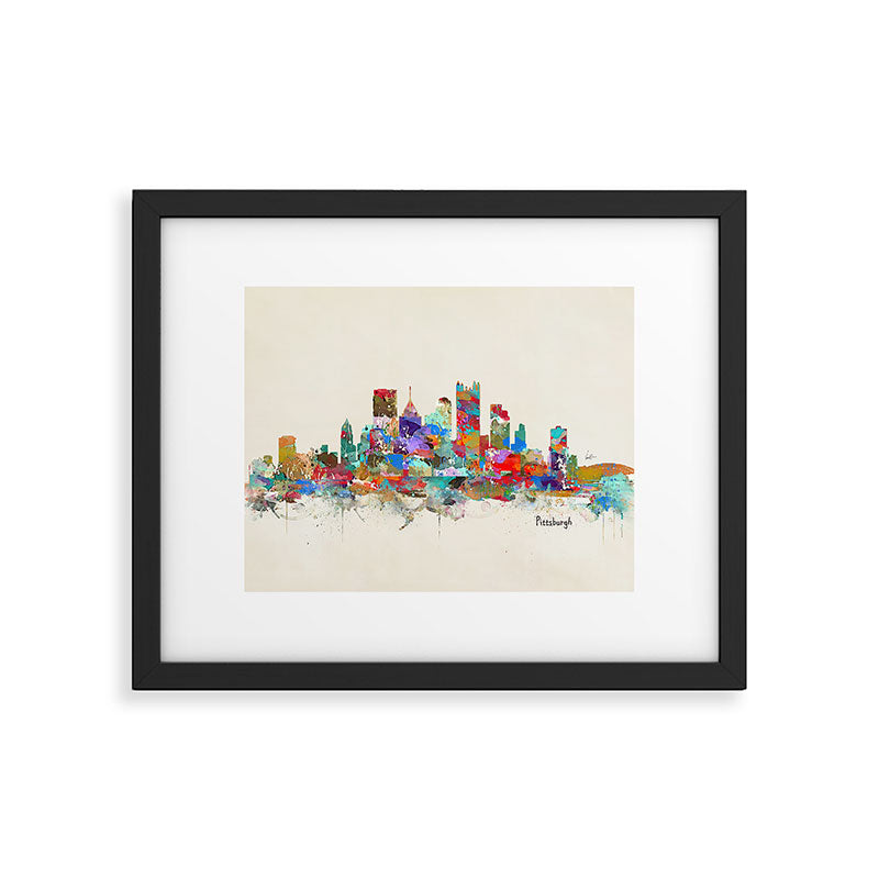 Pittsburgh Pennsylvania skyline Framed Art Print Gallery Image 5