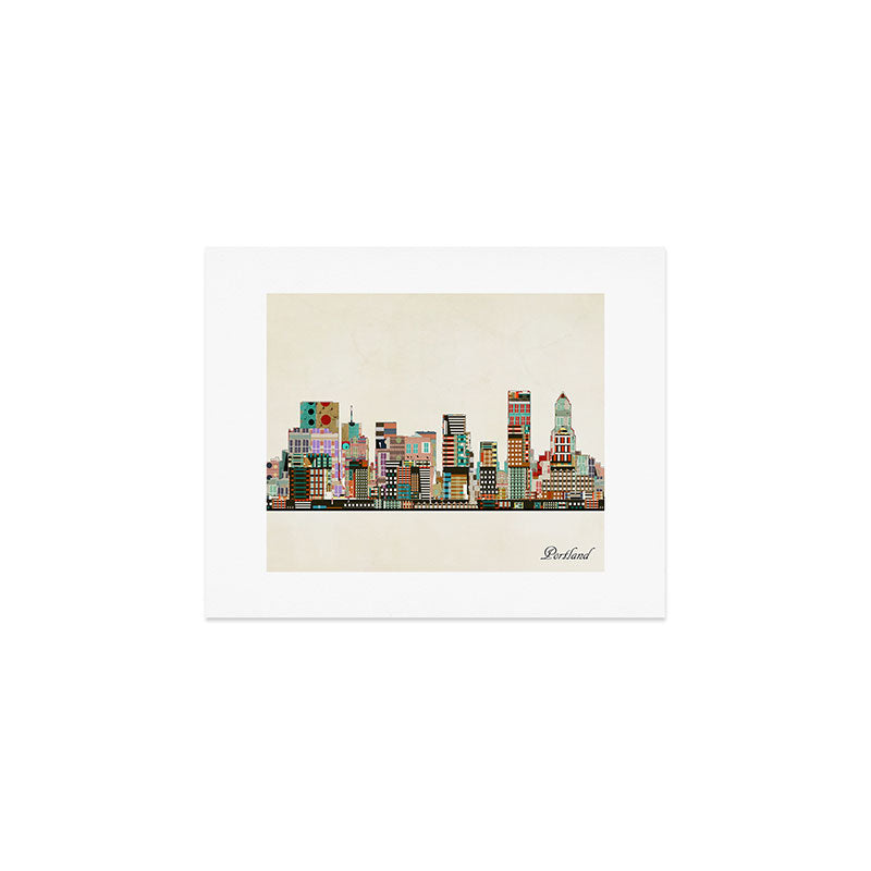 portland oregon skyline Art Print Gallery Image 1