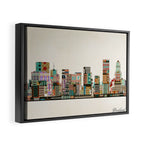 portland oregon skyline Framed Canvas Print Gallery Image 2