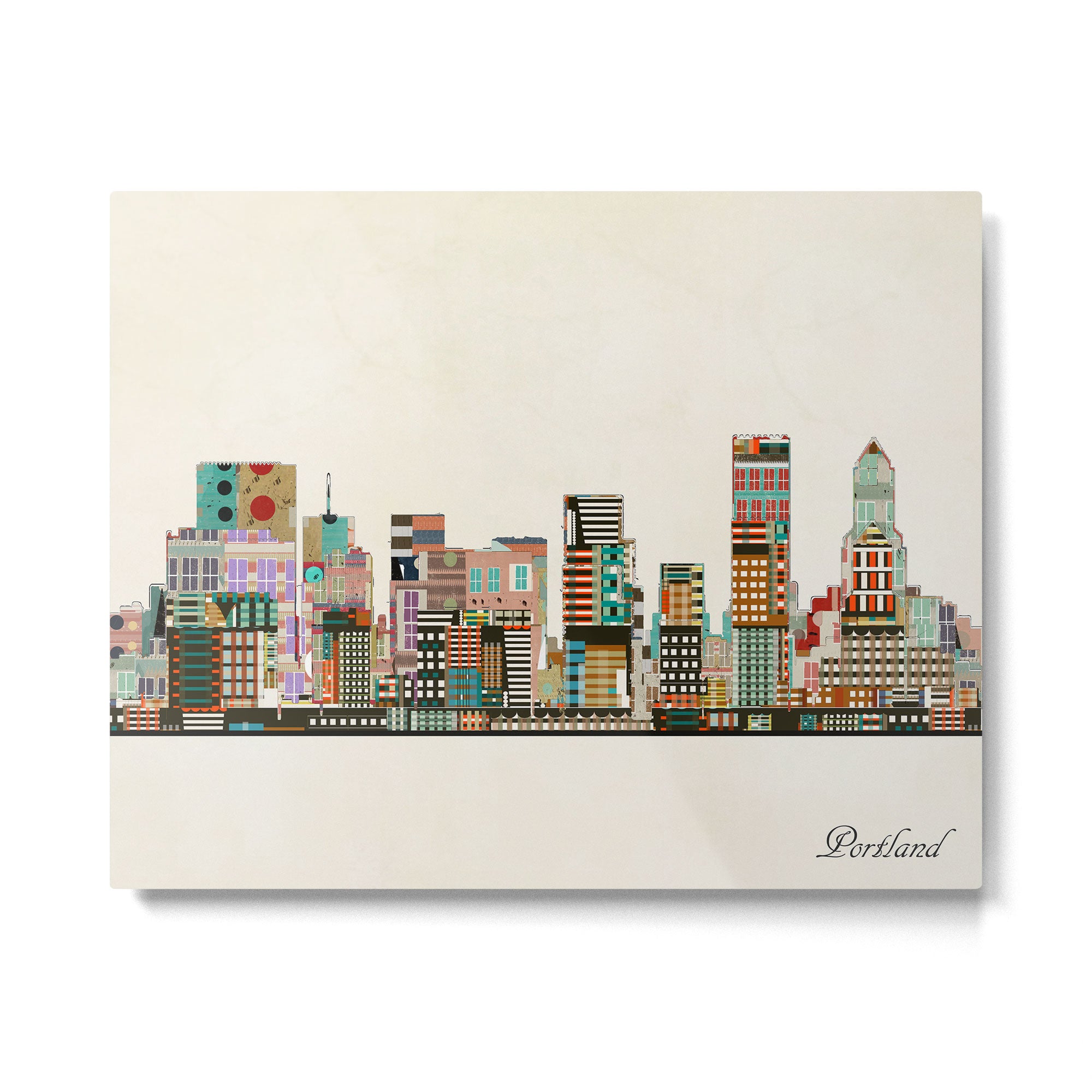 portland oregon skyline Metal Print Gallery Image 6