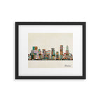 portland oregon skyline Framed Art Print Gallery Image 4