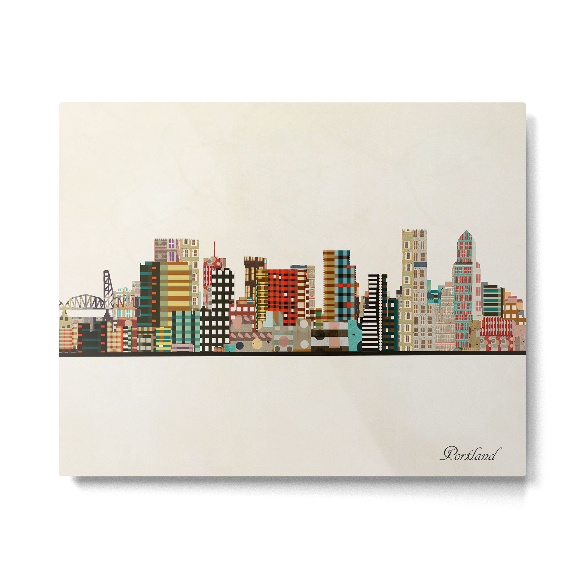 portland skyline Metal Print Gallery Image 6