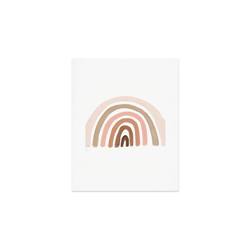 rainbow pink minimalist Art Print Gallery Image 1