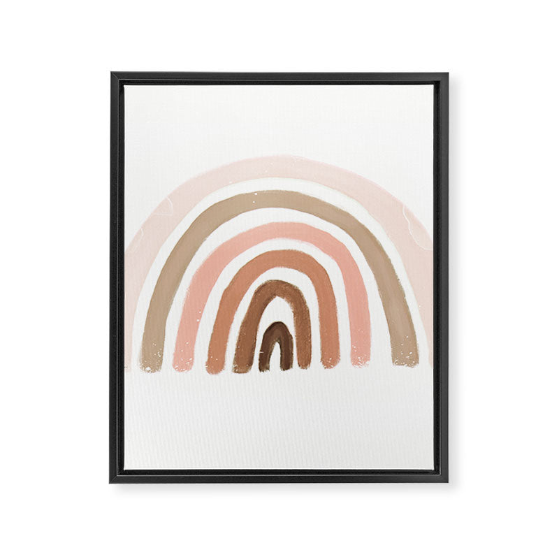 rainbow pink minimalist Framed Canvas Print Gallery Image 8