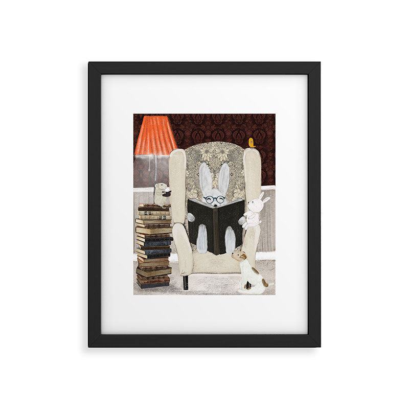 reading time Framed Art Print Gallery Image 5