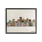 richmond virginia skyline Framed Canvas Print Gallery Image 14