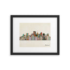 richmond virginia skyline Framed Art Print Gallery Image 4