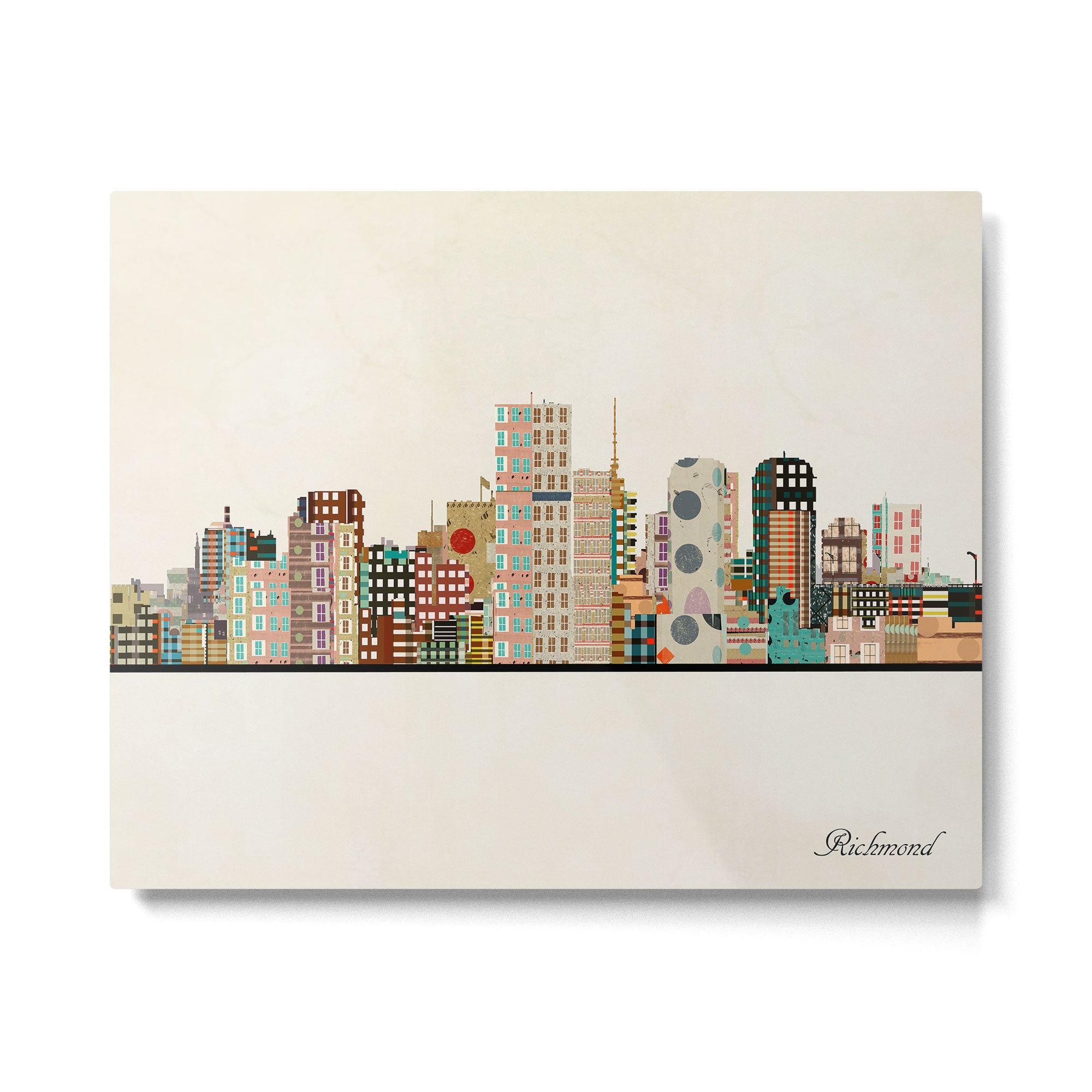 richmond virginia skyline Metal Print Gallery Image 6