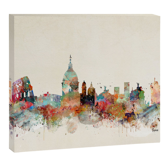 rome italy skyline Canvas Print Gallery Image 1