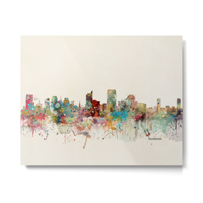 sacramento california skyline Metal Print Gallery Image 1