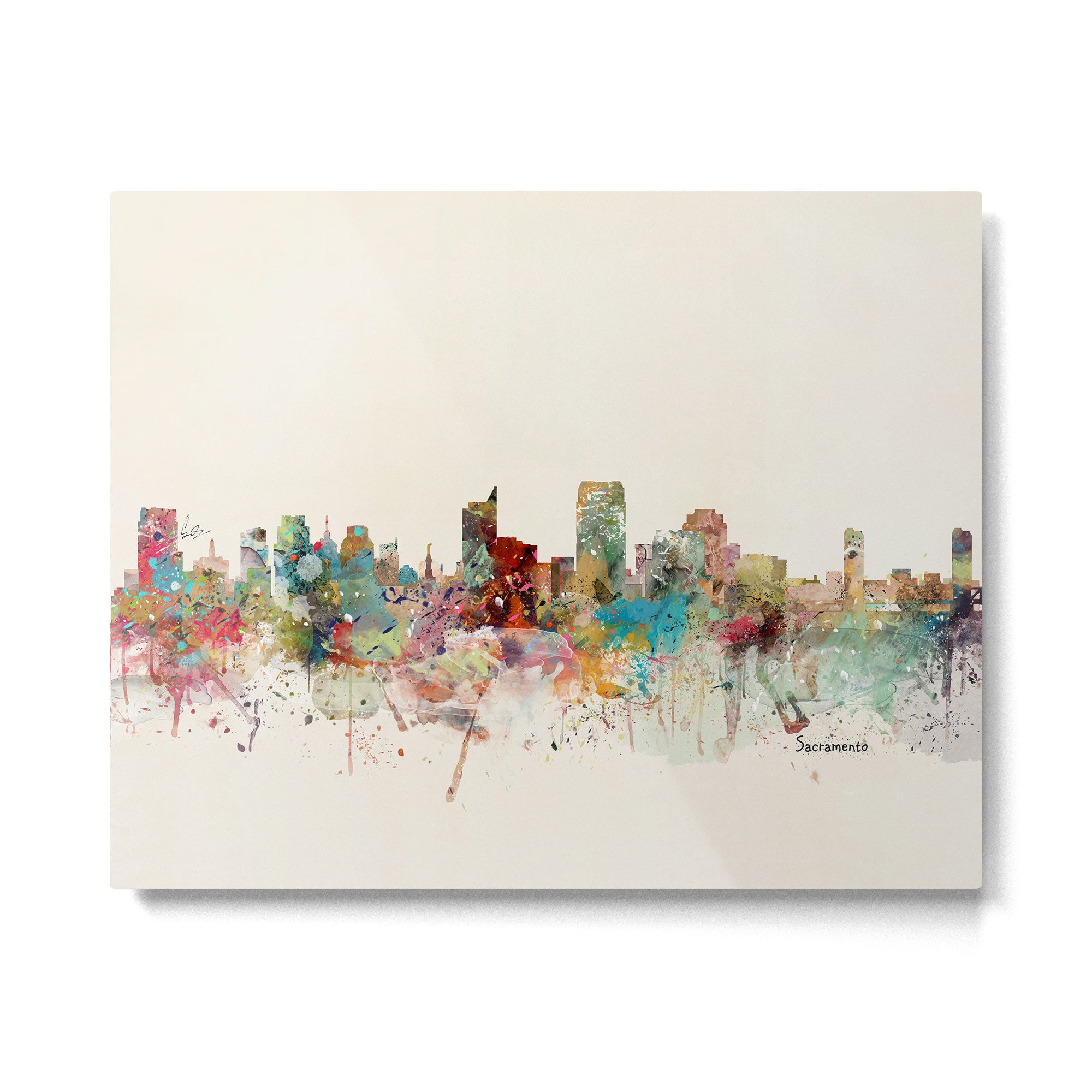 sacramento california skyline Metal Print Gallery Image 6