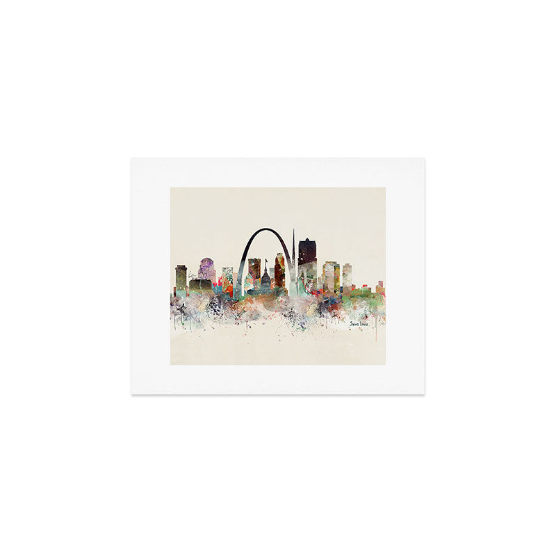 saint louis missouri skyline Art Print Gallery Image 1