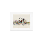 saint louis missouri skyline Art Print Gallery Image 1