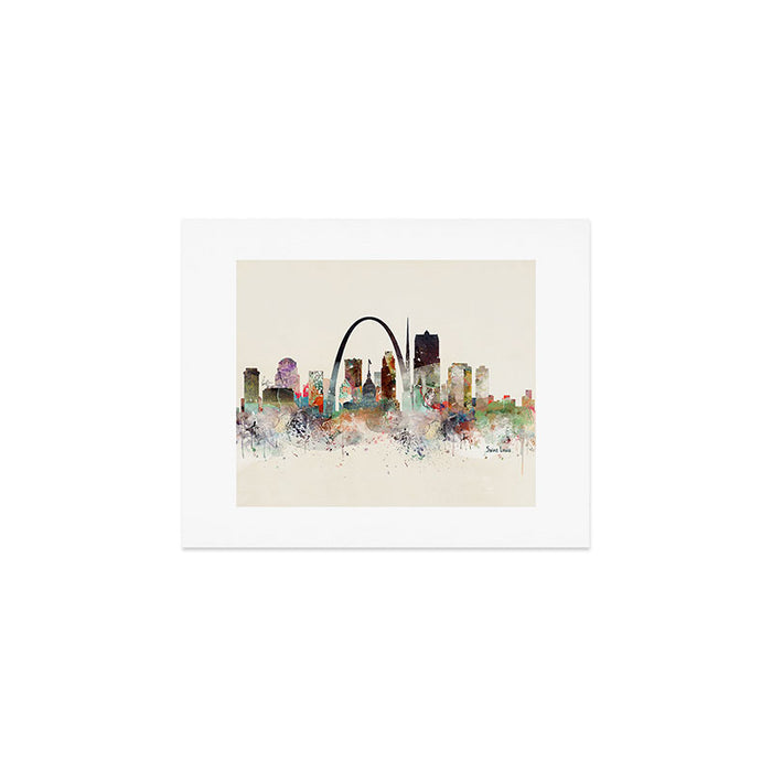 saint louis missouri skyline Art Print Gallery Image 1