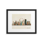 saint louis skyline Framed Art Print Gallery Image 4
