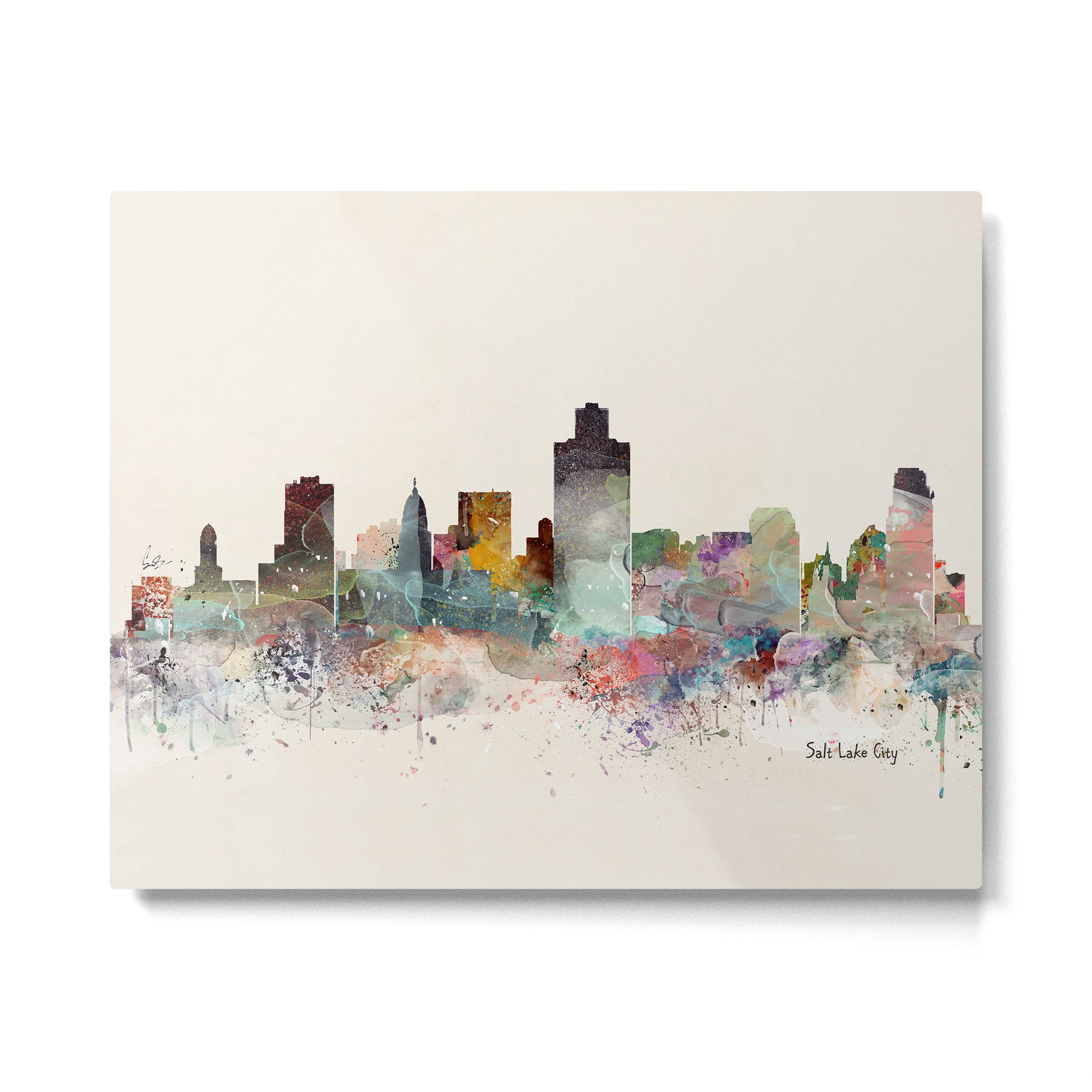 salt lake city skyline Metal Print Gallery Image 6