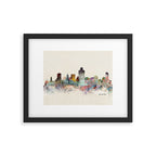 salt lake city skyline Framed Art Print Gallery Image 4