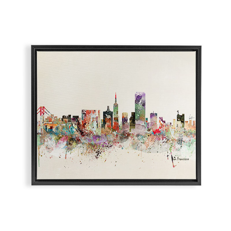 san francisco california Framed Canvas Print Gallery Image 3