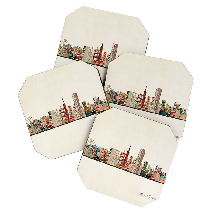 san francisco california Coaster Gallery Image 1