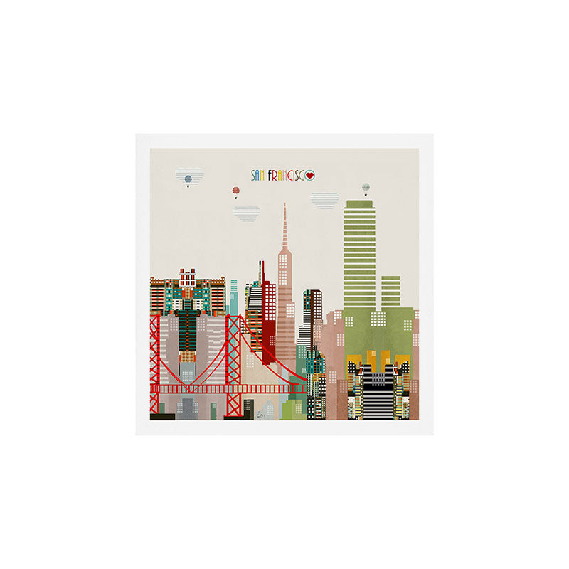 san francisco skyline Art Print Gallery Image 1