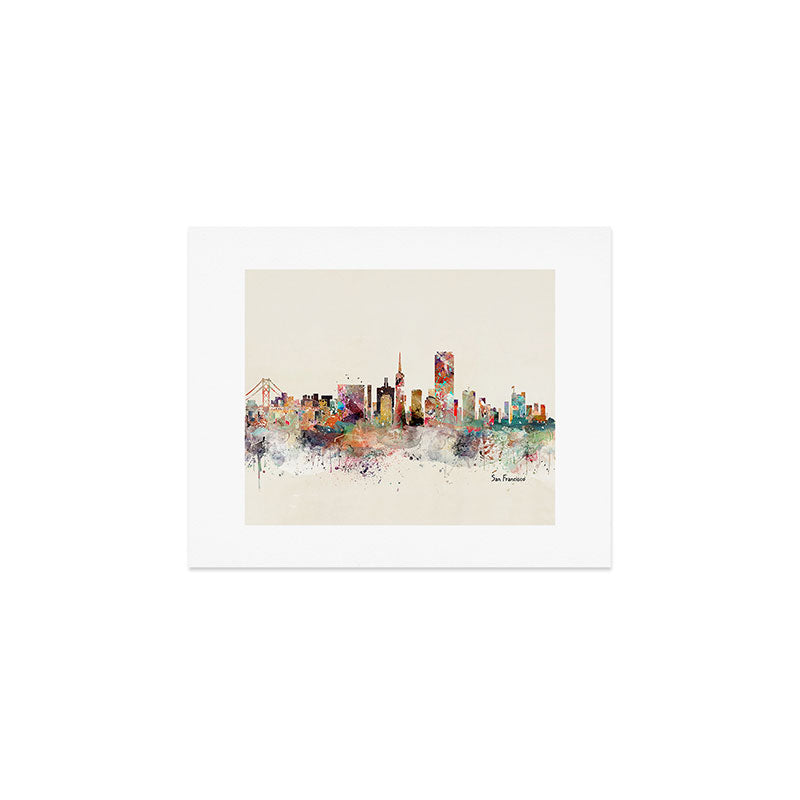 san francisco skyline Art Print Gallery Image 1