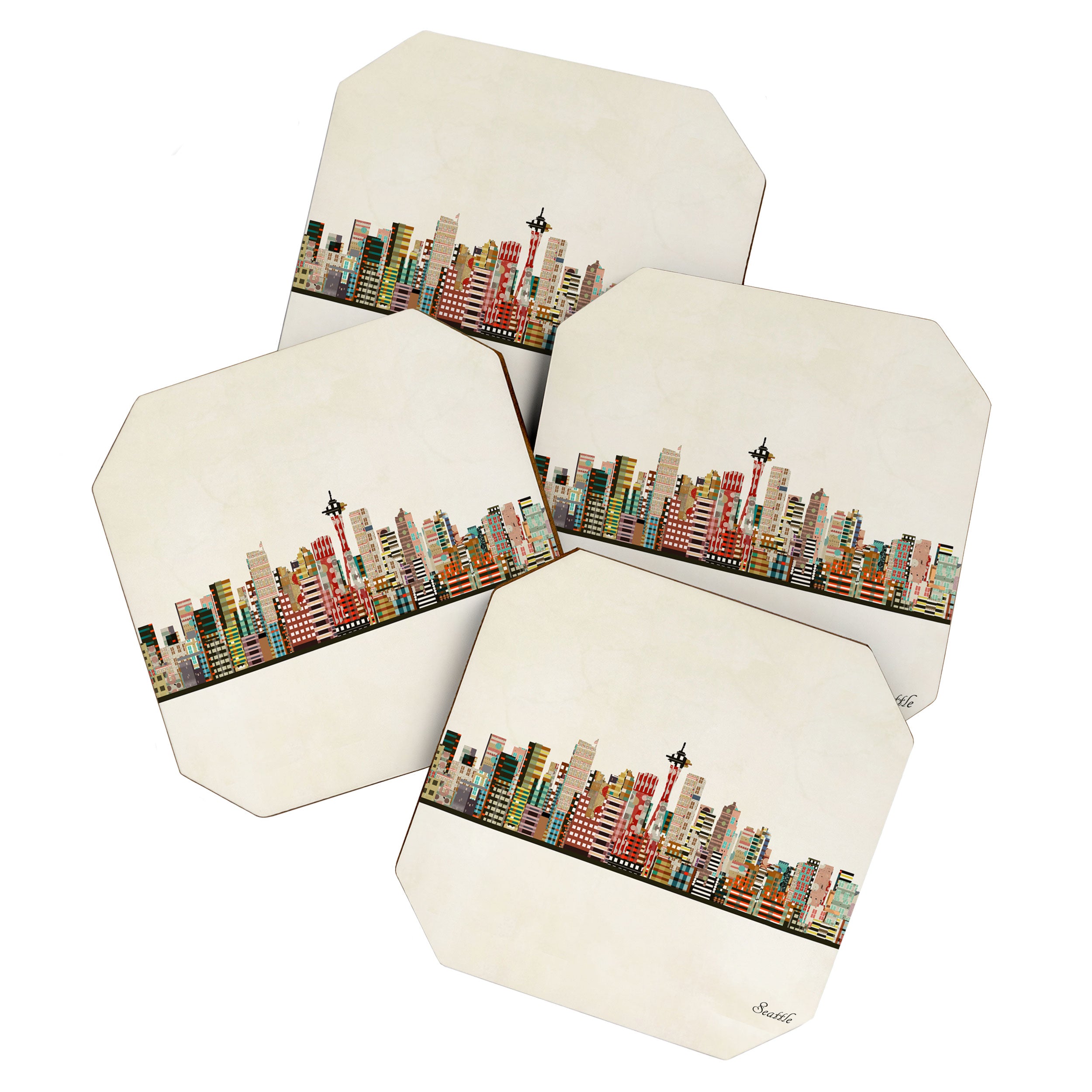seattle city skyline Coaster Gallery Image 1