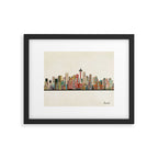 seattle city skyline Framed Art Print Gallery Image 6